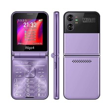 UNIWA F265 Flip Style Phone, 2.55 inch Mediatek MT6261D, FM, 4 SIM Cards, 21 Key