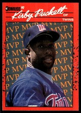 Kirby Puckett 1990 Donruss #BC-8 Twins MLB READ FREE SHIPPING AutographDen