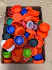 Plastic Bottle Caps / Lids Assorted for Crafts or School Projects 380 Lot