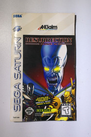 Resurrection: Rise 2 - Sega Saturn - 1996 Complete W/ Registration Card CIB