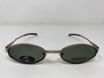 Innovative IMF408 Pale Copper 47-19-135 Brown Eyeglasses Frame w/ Clip-on AL99
