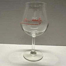 Trillium Brewing Company Stemmed Tulip Beer Glass Dialed In Double IPA Red