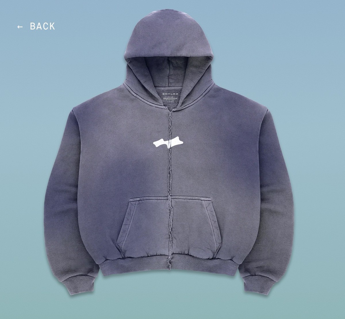 Justin Bieber Official Coachella Merch | Skylrk No Zip Hoodie | XS