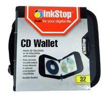 NEW CD Holder DVD Case Storage Wallet 32 Disc Organizer Blu-ray Media Holder