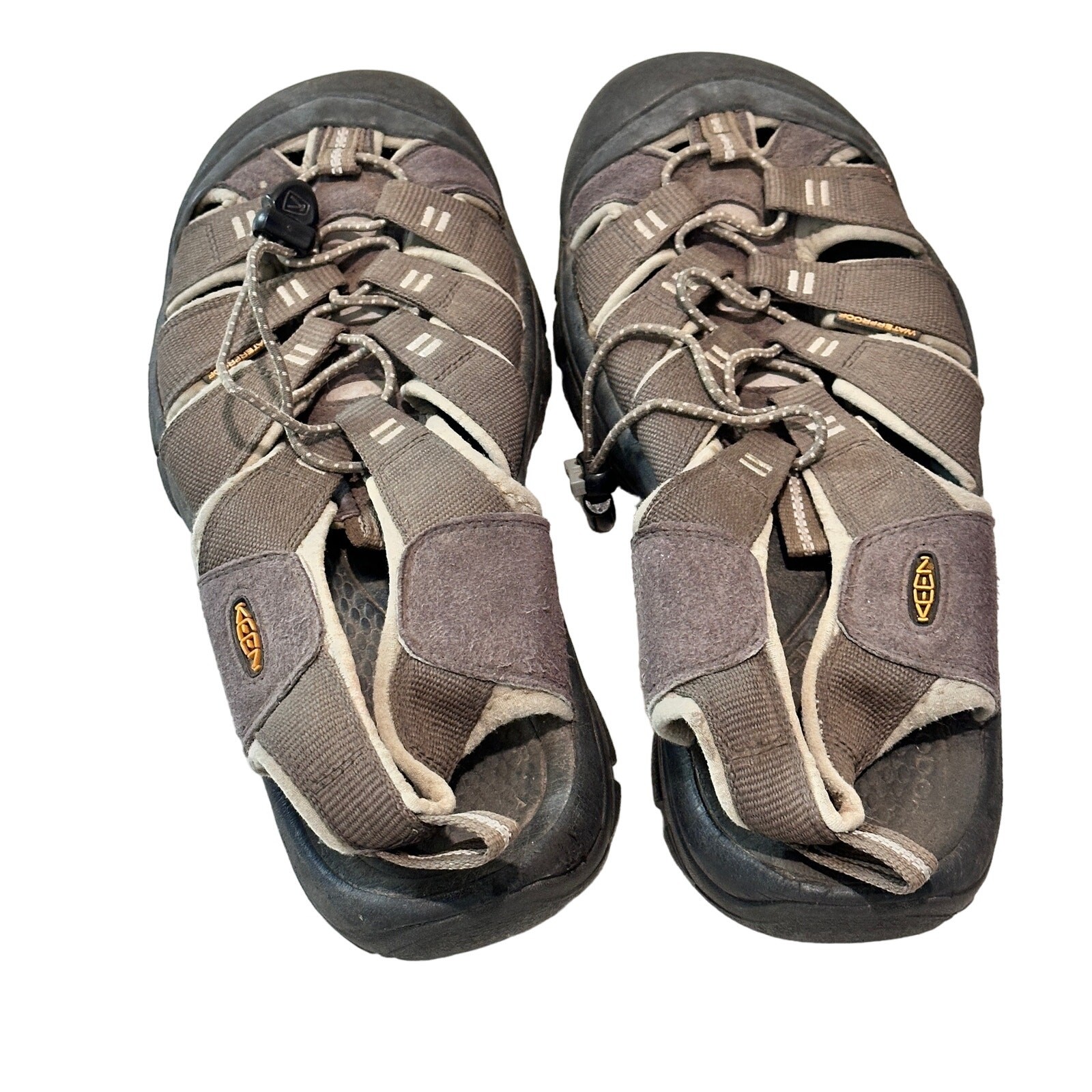 Sandali impermeabili Keen Newport da uomo taglia 11 marrone scarpe da trekking impermeabili