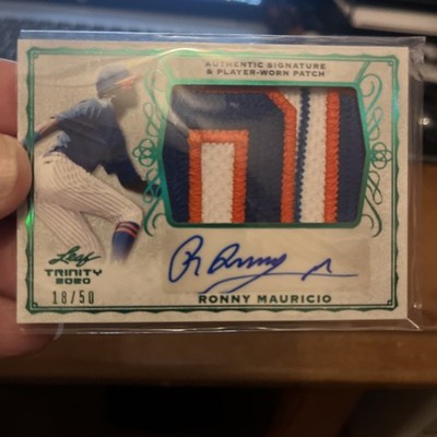 2020 Leaf Trinity Autograph Ronny Mauricio #A-RM2 #18/50 Sick Patch!!
