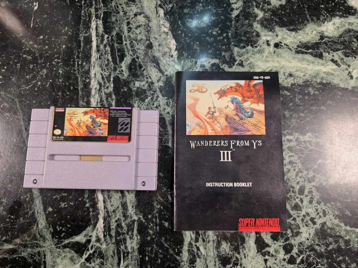 Ys III: Wanderers From Ys Video Games for sale | eBay