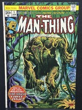 THE MAN-THING #1 MUY BONITO GRADO MEDIO PRIMER TÍTULO EN SOLITARIO 2ND HOWARD THE DUCK KEY 1974