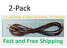 2-Pack 3.5 mm Male to Male Stereo Audio Cable, 54 inch / 4.5 Meter  Free Ship