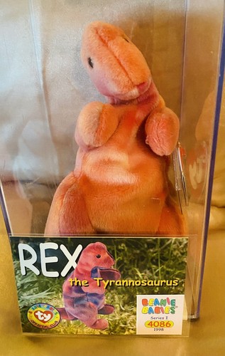 CERTIFIED AUTHENTIC!! - TY BEANIE BABY REX 3rd Gen/1st Gen Tags!!! Investment! - Picture 2 of 8