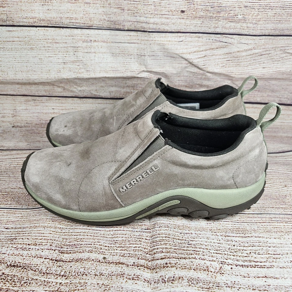 Zapatos sin cordones Merrell Jungle Moc para mujer 11 GRIS gamuza verde azulado J002266 Foto 3 de 4