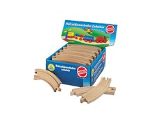 Kurve gebogene Schiene HEROS Holzschienenbahn 44011 NEU