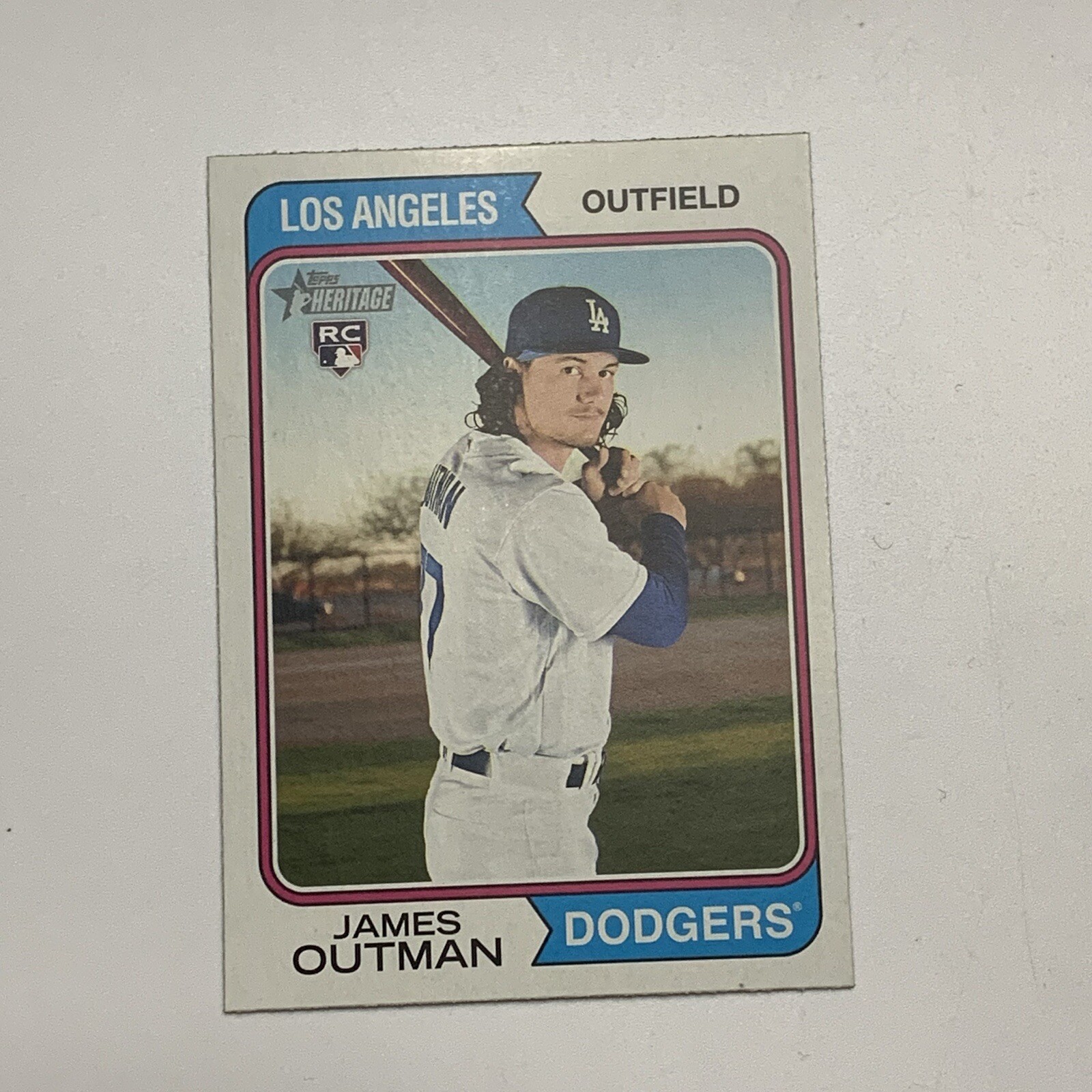 2023 Topps Heritage Baseball JAMES OUTMAN Dodgers Rookie Card #93
