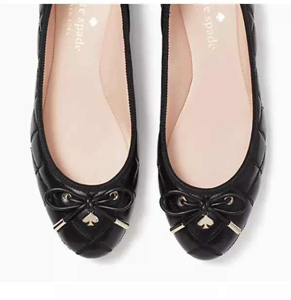 Kate spade hotsell flats black