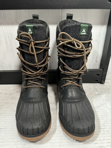 Bota Kamik Hecha en CANADÁ Impermeable Sienna Heat-MX Gris/Negro/Tostado, Talla 10, NUEVA - Imagen 2 de 9