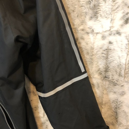 Weatherproof Lined Heavy Winter Rain Coat Jacket Reflective Water Resistant L - Picture 5 of 12