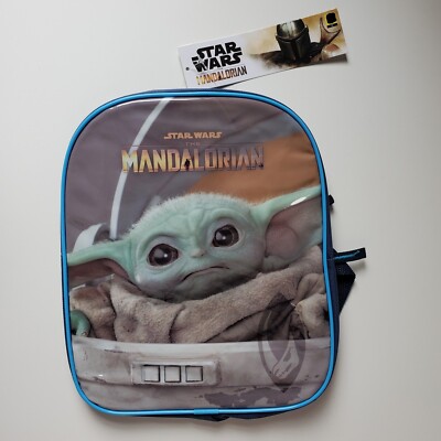 Star Wars The Mandalorion Backpack Yoda Book Bag Tote Small Preschool Sleepover