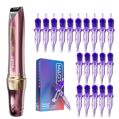 Mast P60 Wireless Tattoo Maschine Gun Permanent Make-up Pen Nadeln Set 2,2- 3.2 