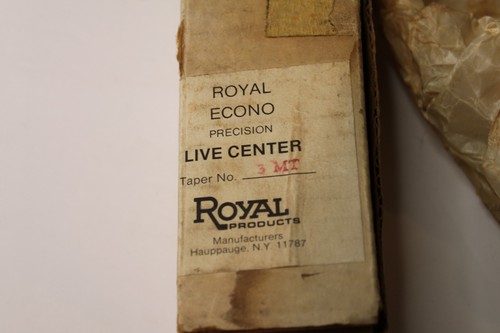 ROYAL #3MT LIVE CENTER TURN Kegelwelle Drehmaschine Werkzeug Orig Box MADE IN USA - Bild 2 von 10