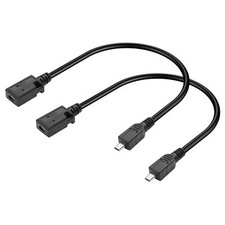 2 PCS Mini 8-Pin to Mini 5-Pin Data Cable Mini 8-Pin Male to Mini 5-Pin Femal...