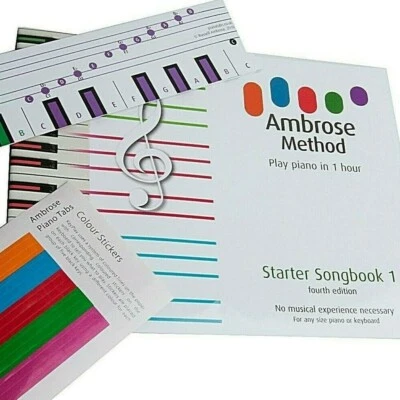 Piano Beginners Book, Learn to Play Piano Keyboard in 1 hr, 32 Page Music Primer