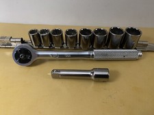 Kd Tools 38 Drive Ratchet Usa 721117 W 8 Pc Metric Socket Set 3ex