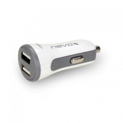 Nevox USB Dual port KFZ Ladeadapter AUTO-ID 4.8A / 24W (CC-1507) NEU & OVP