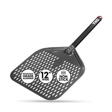 TKC Perforated Pizza Peel 12 Inch for Pizza Oven Outdoor, Pizza Turning Peel ...