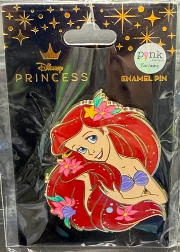 Disney - The Little Mermaid Ariel Floral Series Pin - Pink a la Mode PALM