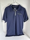 Under Armour Navy 1/4 Zip Large Pocket Polo Heat Gear Golf