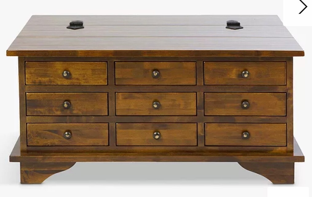LAURA ASHLEY GARRAT 9 DRAWER COFFEE TABLE eBay