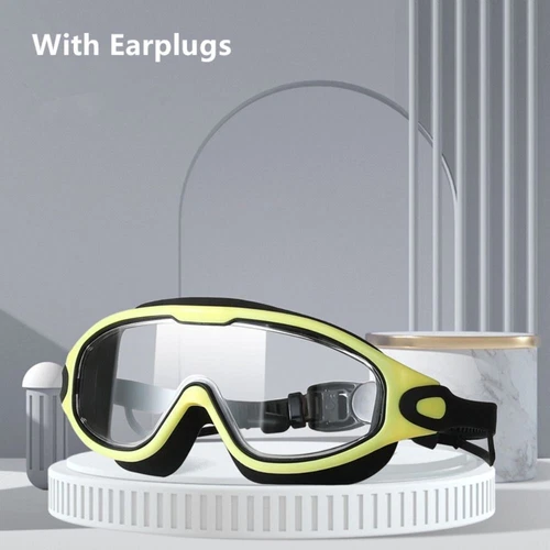 Swim Goggles Anti-Fog Wide View Swimming Goggles Earplugs for Adults Women Men - Picture 19 of 20