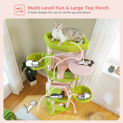 PAWZ Road Large Cat Tree Tower Scratching Post Condo House Furniture Bed 181cm - Picture 11 of 40