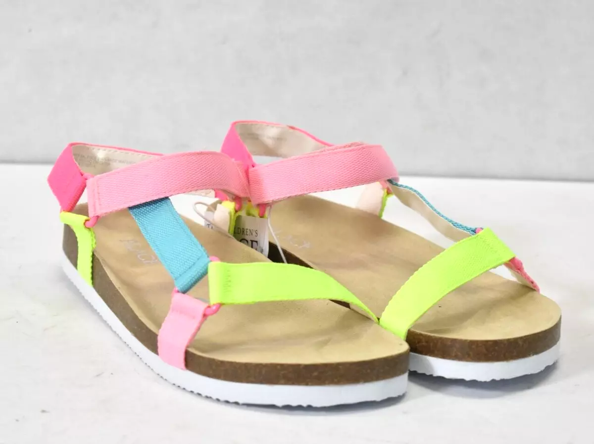 The Children s Place Girls Rainbow Sport Sandals Youth Size 3 Multi Colored