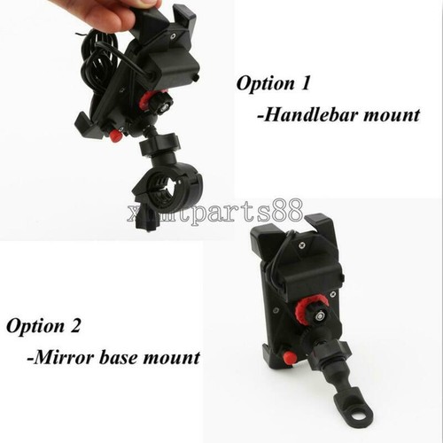 Handlebar Mount Phone Holder For Harley Electra Glide Ultra Classic FLHTCU FLHT - Picture 7 of 9