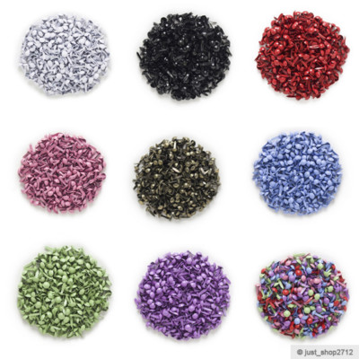 Mini Musterklammern Rund Klammern Basteln Brads Weiß Schwarz Blau Rot Lila 9x5mm