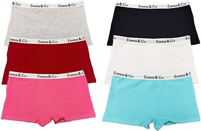 6er Pack Baumwolle Hipster Boxershorts uni Blockfarben UK8-22 BX6289