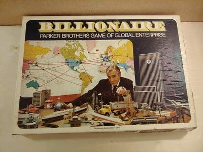 Billionaire 1973 Parker Brothers Game Of Global Enterprise Vintage Real Estate 