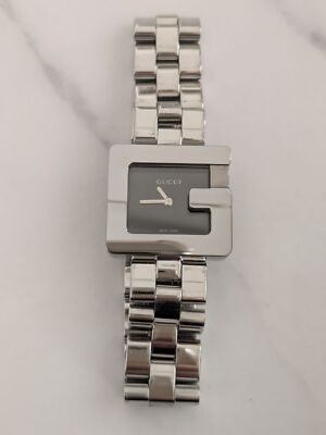 Gucci 3600L Black x Silver G Mark Quartz Watch Excellent | eBay Gucci 3600L Black x Silver G Mark Quartz Watch Excellent | eBay
