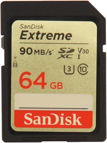 Tarjeta SanDisk 64GB Extreme SDXC, hasta 90 MB/s UHS-I Clase 10, U3, V30 - Imagen 6 de 10