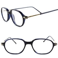 Genuine Vintage Rx Ready Frame Womens Blue Clear Lens Glasses