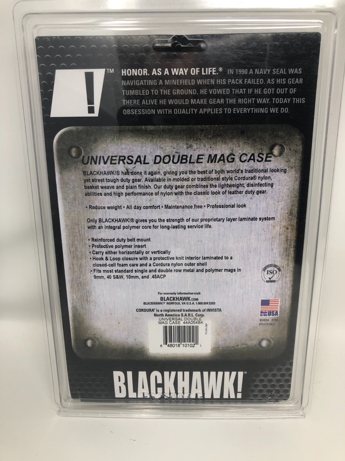 Blackhawk Universal Double Mag Case 44A054BK Black-image
