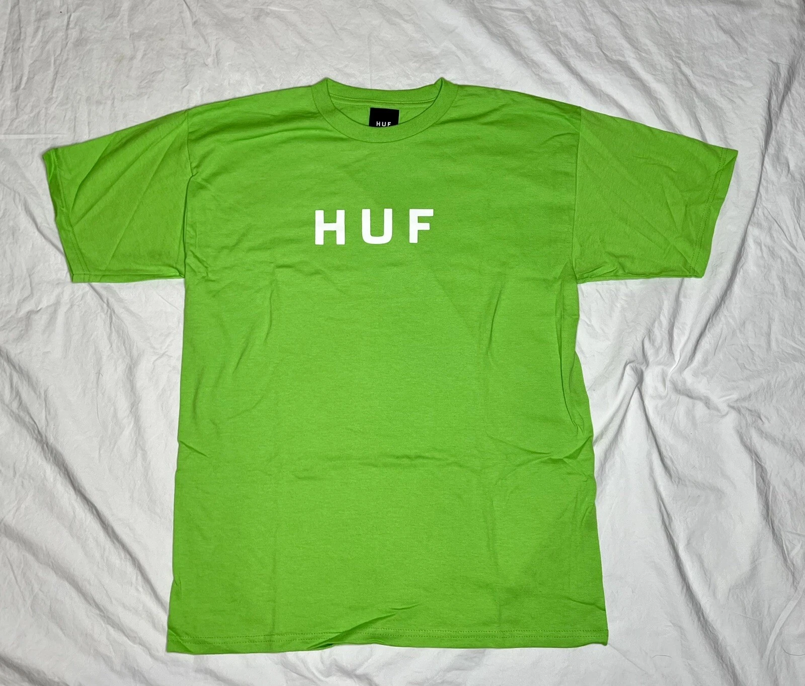 T shirt vintage HUF SF vert clair moyen Keith Hufnagel Supreme