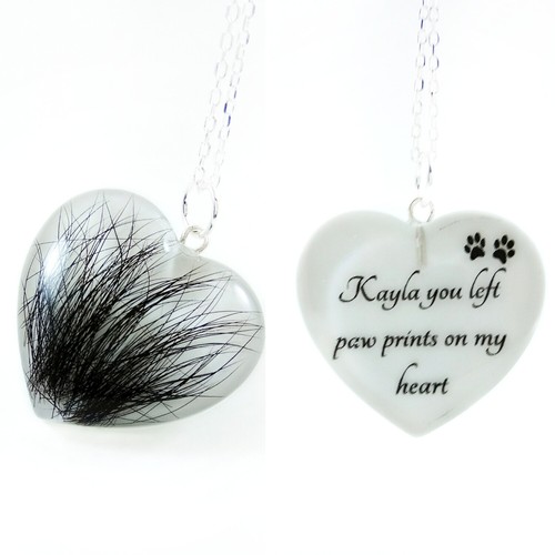 Personalised Pet Hair Fur Keepsake Name 