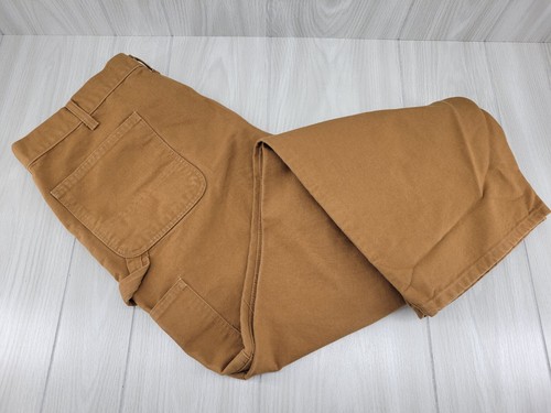 Men's CARHARTT B11BRN Canvas Carpenter Canvas Pants Jeans Sz 42x32 - Picture 4 of 10
