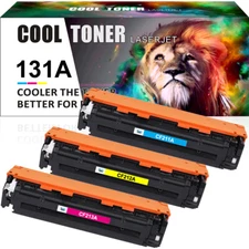 3x Color Toner Compatible with HP CF210A 131A Laserjet Pro 200 MFP M276nw M251nw