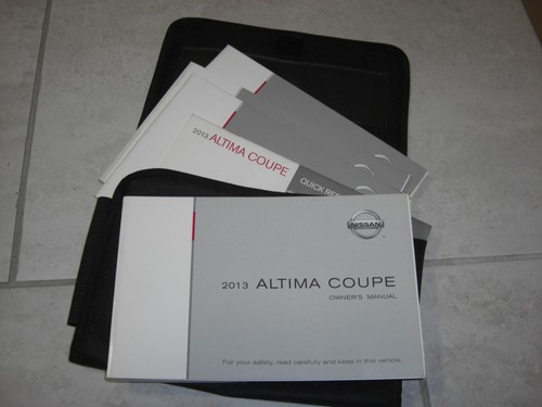 2013 Nissan Altima Coupe Owner's Manual Original with Black Nissan Case Preowned - Imagen 3 de 15