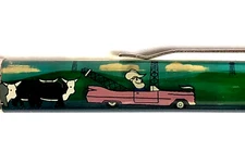 Ridin’ the Range Floaty Pen Moving Pink Convertible Texas Style Cowboy Cows