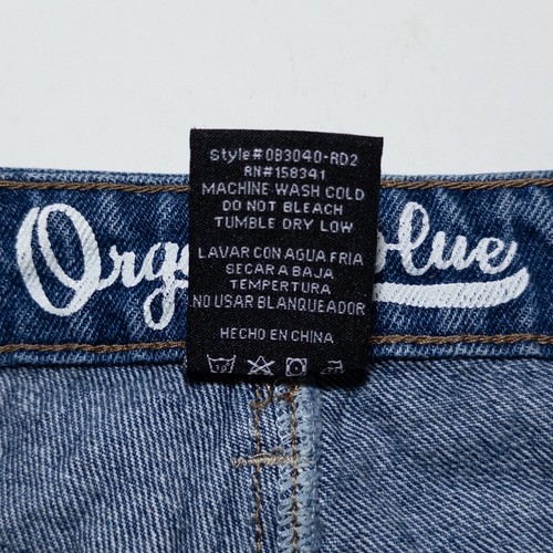 Pantalones Cortos de Jean Denim Azul Orgánico 5/27 Algodón Rasgado Envejecido Festival tiro Alto - Imagen 9 de 9