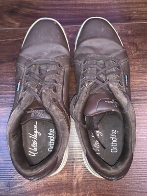 Walter Hagen Mens Hydrohalt Ortholite Brown Leather  display picture 1